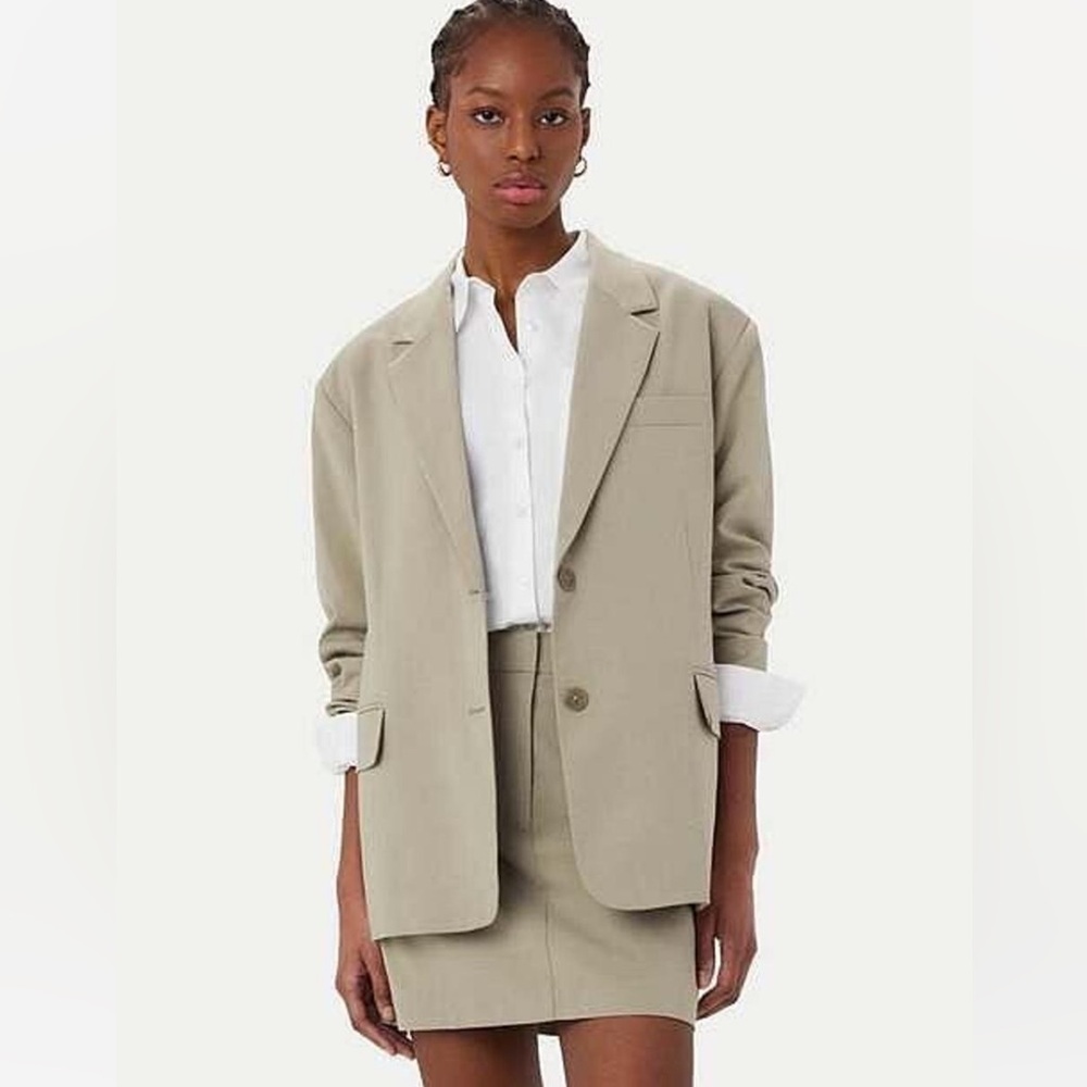 Frank & Oak Boxy Single Breasted Blazer and Matching Skirt  SET